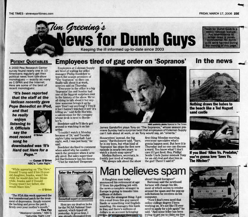 The March 17, 2006 edition of the Shreveport Times in Louisiana (Newspapers.com)